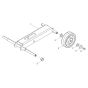 Wheel Assembly for Wacker BFS 735