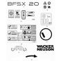 Decals for Wacker BFSX 20