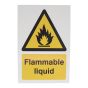 Flammable Liquid Sign Foamex (240mm x 360mm)