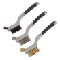 Wire Brush Set 3pc Miniature Sealey Part No. WB100