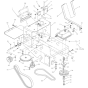 Transmission and Shifter Assembly for Husqvarna WG3213P Commercial Lawn Mower