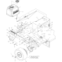 Wheel Drive and Axle Assembly for Husqvarna WG3613P Commercial Lawn Mower