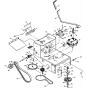 Chassis/Frame Assembly for Husqvarna WG4815E Commercial Lawn Mower