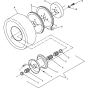 Traction Wheel Assembly for Husqvarna WG4815E Commercial Lawn Mower