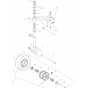 Casters Assembly for Husqvarna WG4815P Commercial Lawn Mower