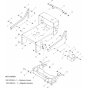 Frame Assembly for Husqvarna WH3615 Commercial Lawn Mower