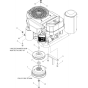 Engine Assembly for Husqvarna WH5219EFQ Commercial Lawn Mower