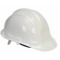 Contractors White Safety Hard Hat, High Density Polyethylene Safety Helmet