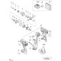 Main Assembly for Hikoki WM10DBL Cordless Impact Driver