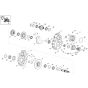 Rear Axle Gear for Wacker EW100-2