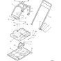 Baseplate and Console Assy for Wacker WP1540A 5000008061 (Honda) Rev.100 Plate Compactor