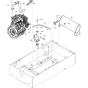 Engine and Accessories Assembly for Atlas Copco XAS 78 Kd Compressors (from s/n APP438745 onwards)