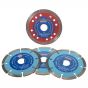 Set of 4 Sintered Diamond Blades - Dia 115mm Bore 22.2mm - Faithfull