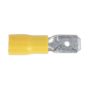 Push-On Terminal 6.3mm Male Yellow Pack of 100 Sealey Part No. YT15