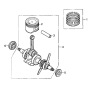 Crankshaft and Piston Assembly for Honda GX35NT (GCACM) Engines-S/N 1336575