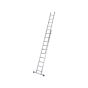 Double Extension Ladder with Stabiliser Bar 2-Part D-Rungs 2 x 14 Ext 7.17m