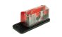 Radex Red/White Outline Marker Lamp, Bulb, Vertical, 12V, with Bracket