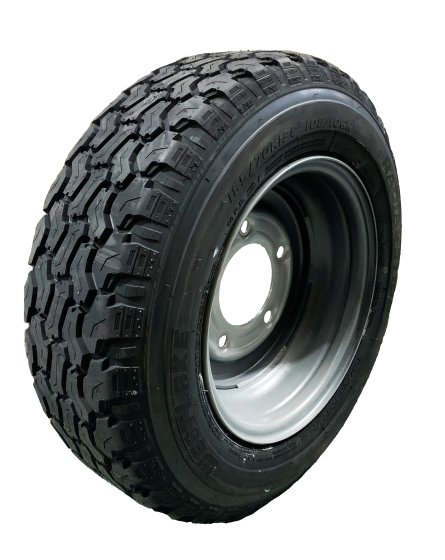 Trailer Wheel & Tyre 13in 185/70R13C, 5 Stud, 6.5in PCD, Silver