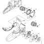 Electric motor, Electronic module, Chain sprocket cover Assembly for Stihl MSA120C Electric Chainsaws