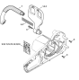 Hand guard Assembly for Stihl MSE141C Electric Chainsaws