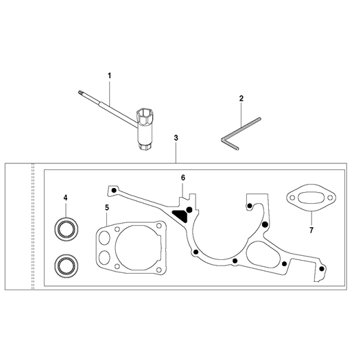 Tools Assembly for Husqvarna K960 Rescue Disc Cutters