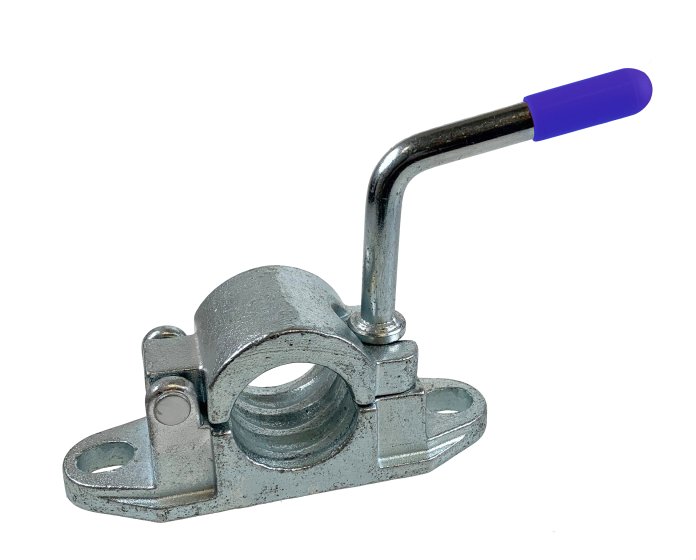 48mm Cast Serrated Hinged Jockey Wheel Clamp, 150mm Slot Centres