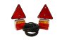 LED Magnetic Trailer Lighting Pod Kit 12V, 6m Cable, 1.8m Lead, Triangles