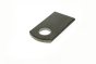 Drop Catch Plate, 92 x 50 x 22 mm, Self Colour, Weld-On, Rounded End