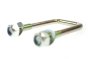 U-Bolt 40 x 60 mm, Zinc Plated, With Locking Nuts & Washers