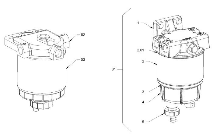 Fuel Filter for Hamm Rollers
