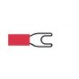 Red Pre-Insulated Spade Terminals - 3.70mm Pack of 100 - 2-001-03