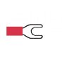 Red Pre-Insulated Spade Terminals - 5.30mm Pack of 100 - 2-001-04