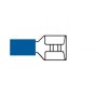 Blue Pre-Insulated Push-On Terminals - 8.00mm Pack of 100 - 2-001-40