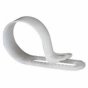 White Nylon P Cable Clips for 9-14mm diameter cable (Pack of 25) - 0-002-73