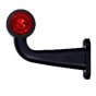 LH Red/White LED Long Angled Outline Marker Lamp - 12/24V - Each - 0-172-46