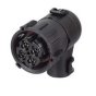 DIN Black Nylon 90 degree Connector for 10NW Tubing - 4 Way - Each - 0-326-54
