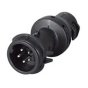 DIN Male Black Nylon Connector for 10NW Tubing - 5 Way - Each - 0-326-55