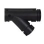 Black Nylon Unsealed Y-Piece Elbow Connector - 7.5 x 7.5 x 7.5NW - Each - 0-327-10
