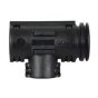 Black Nylon Unsealed T-Piece Connector - 10 x 10 x 10NW - Each - 0-327-42