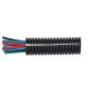 Black Polypropylene Deep-Section Convoluted Split Tubing - 10NW x 50m - 0-328-10