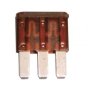 Brown Micro 3 Triple Blade Type Fuse - 7.5A - Each - 0-371-58