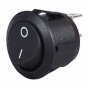 Black On/Off Round Rocker Switch - 12/24V Pack of 100 - 3-531-01