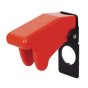 Red Plastic Switch Safety Guard fits most 13mm toggle switches - Each - 0-603-03