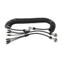 CCTV 3 Way Heavy Duty 8-Core Retractable Suzi Cable Kit Each