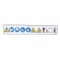 Warning Pictogram FS for Stihl FS75, FS80 Brushcutters - 0000 967 7253