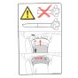 Warning pictogram BG for Stihl BG56, BG56C, BG86 Blowers - 0000 967 7232
