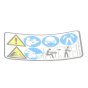 Warning Pictogram for Stihl MS201T, MS201TC Chainsaws - 0000 967 7280