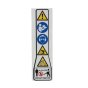 Warning pictogram BG/SH fits Stihl BG56, BG66 Lead Blowers - 0000 967 7286