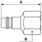 Female Threaded Prevost European Adaptor - 3/8"