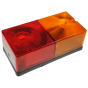 Britax 12V Rear Combination Lamp - Rectangular, 4-Function, Bulb Type